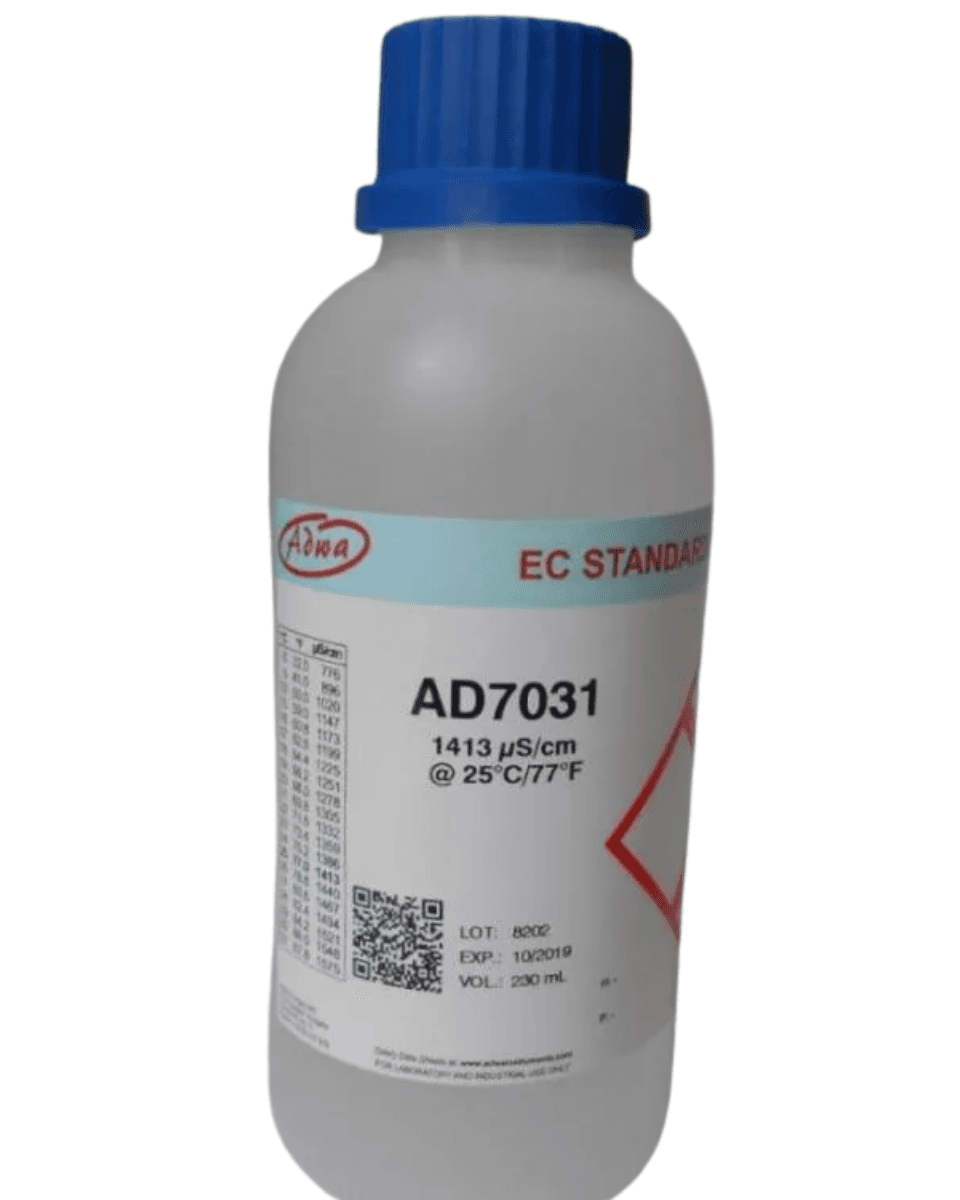 ADWA AD7031 kalibračný roztok vodivosti, 1413 µS/cm (1,413 mS/cm), 230 ml