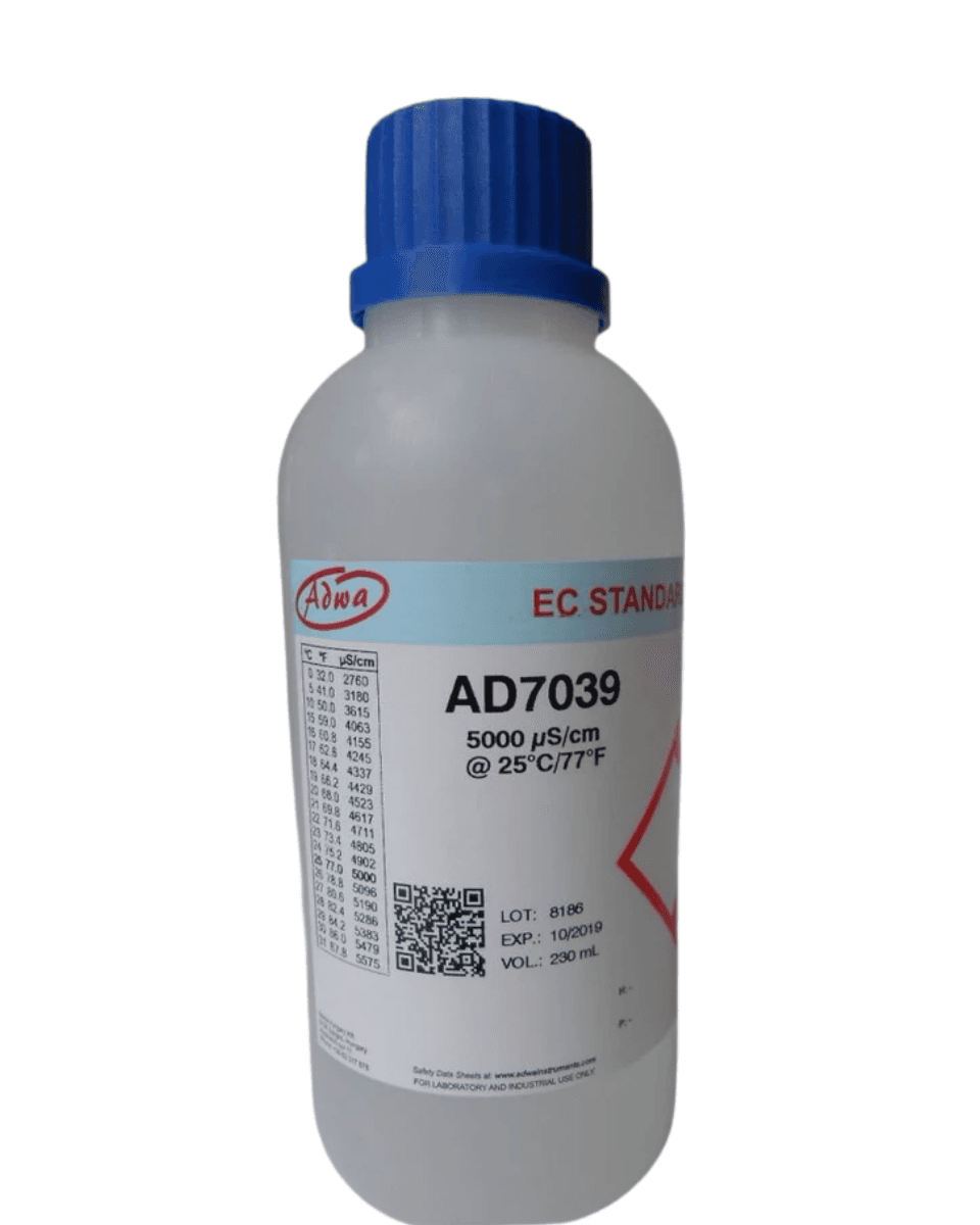 ADWA AD7039 kalibračný roztok vodivosti, 5000 µS/cm (5,0 mS/cm), 230 ml