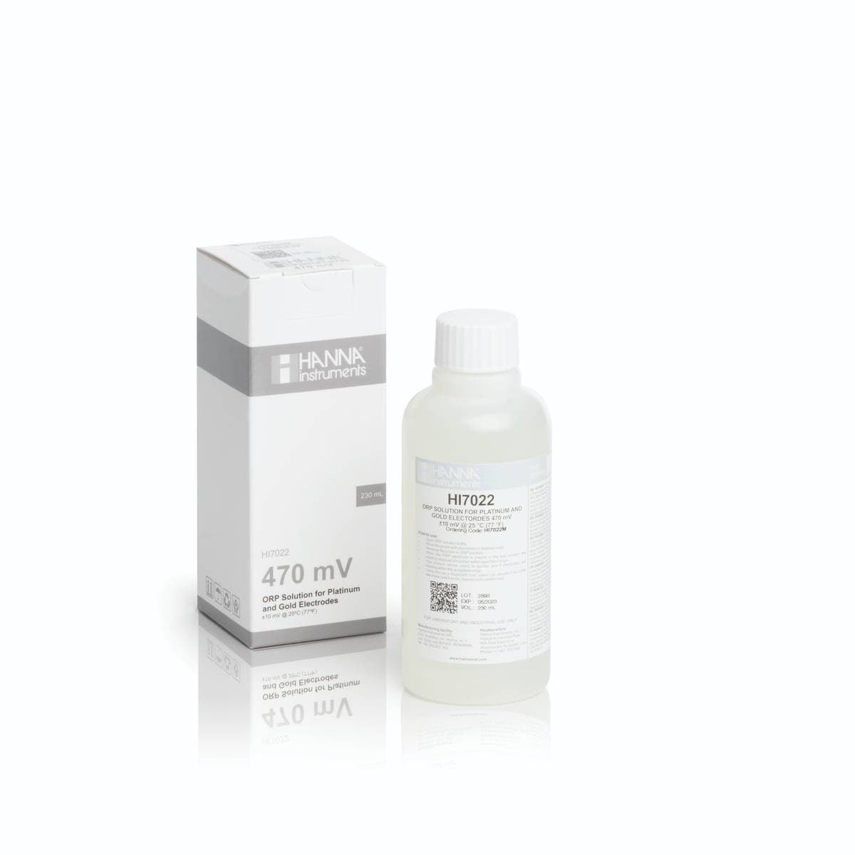 Hanna HI7022M ORP kontrolný roztok, +470 mV, 230 ml