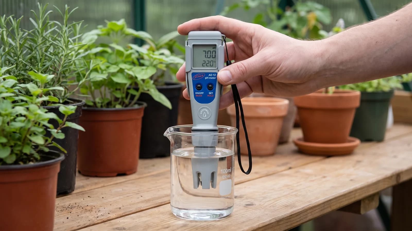 ADWA AD12 digitálny pH meter s automatickou teplotnou kompenzáciou